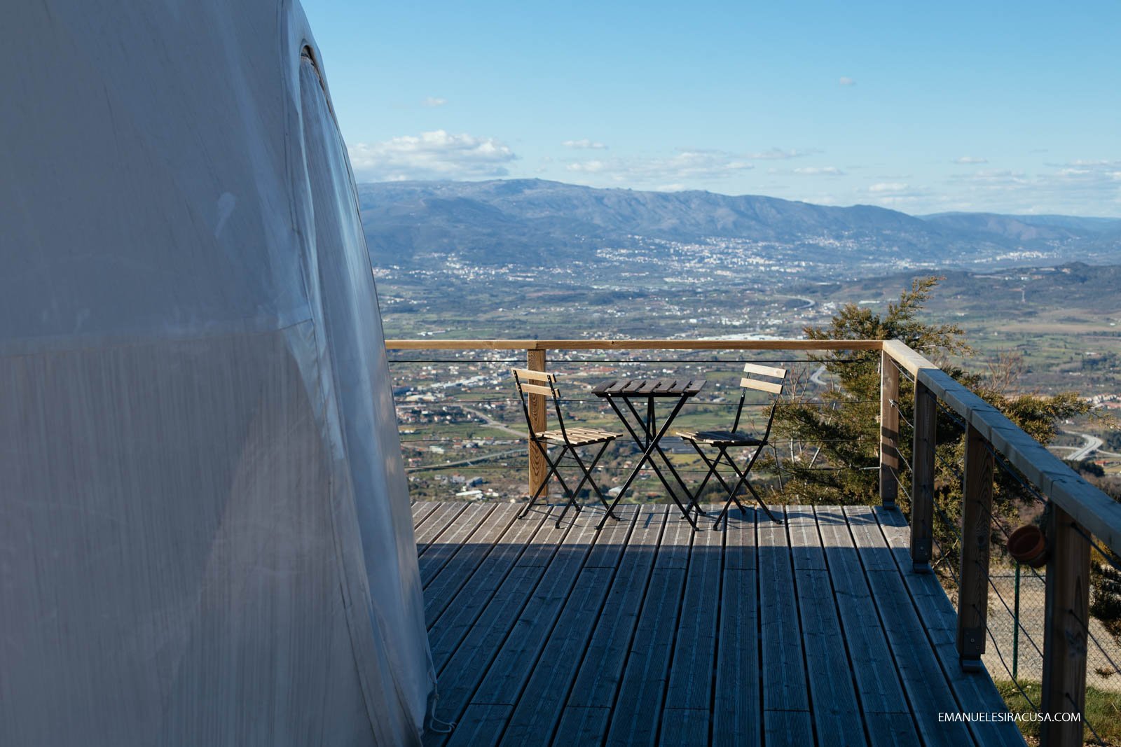 Natura Glamping, a high end camping site in the hearth of the Gardunha Mountain, with geodesic domes overlooking the Serra da Estrela, Alcongosta, Fundao, 2016